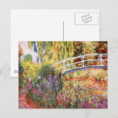Monetbrug en bloemen briefkaart (Voorkant / Achterkant)