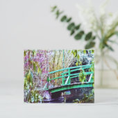 Monetbrug met bloemen briefkaart (Staand voorkant)