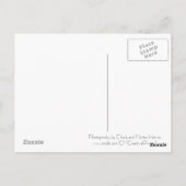 Monetbrug met bloemen briefkaart (Achterkant)
