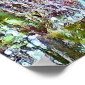 Monetbrug met bloemen poster (Hoek)