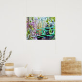 Monetbrug met bloemen poster (Keuken)