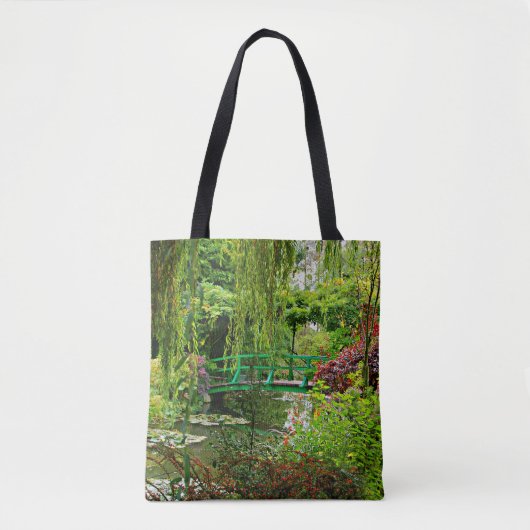 Monetbrug, Monettuin, Groen, Giverny Tote Bag (Voorkant)