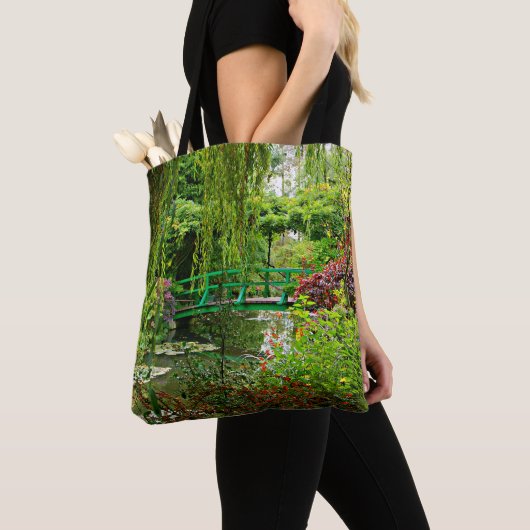 Monetbrug, Monettuin, Groen, Giverny Tote Bag (Dichtbij)