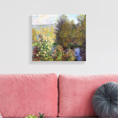  monethoek van de tuin in Montgeron Canvas Afdruk (Insitu (Woonkamer))