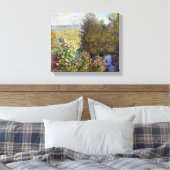  monethoek van de tuin in Montgeron Canvas Afdruk (Insitu (Slaapkamer))