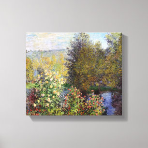  monethoek van de tuin in Montgeron Canvas Afdruk