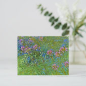 Monet's Agapanthus Flowers Briefkaart (Staand voorkant)