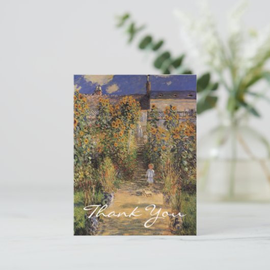 Monet's artistieke tuin in Vetheuil Briefkaart (Staand voorkant)