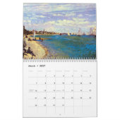 Monets Beaches Art Calendar 2015 Kalender (Mar 2027)