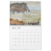 Monets Beaches Art Calendar 2015 Kalender (Feb 2027)