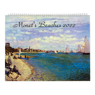 Monets Beaches Art Calendar 2022 Kalender