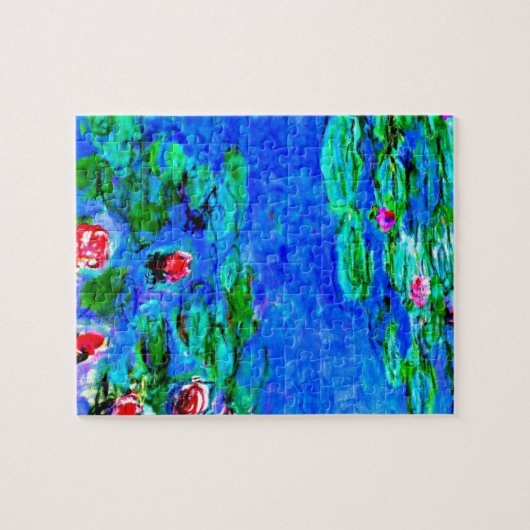 Monet's beroemde schilderij, Water Lilies (macro-u Legpuzzel (Horizontaal)