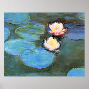 Monet's beroemde Waterlelies, 1897-1899, Poster