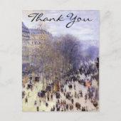 Monet's Boulevard des Capucines Briefkaart (Voorkant)