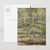 Monet's "Bridge Over a Pond of Water Lilies" 1899 Briefkaart (Voorkant / Achterkant)
