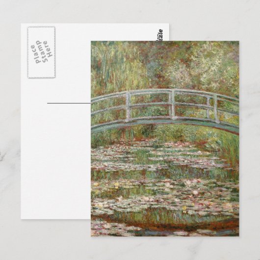 Monet's "Bridge Over a Pond of Water Lilies" 1899 Briefkaart (Voorkant / Achterkant)