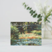 Monet's brug over de waterLily Pond Briefkaart (Staand voorkant)