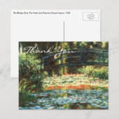 Monet's brug over de waterLily Pond Briefkaart (Voorkant / Achterkant)