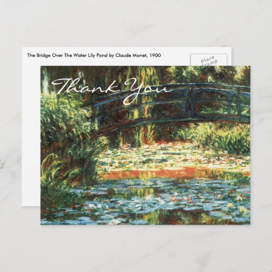 Monet's brug over de waterLily Pond Briefkaart (Voorkant / Achterkant)