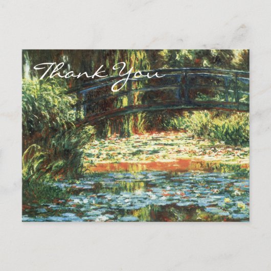 Monet's brug over de waterLily Pond Briefkaart (Voorkant)