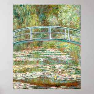 Monet's Brug over een vijver met waterlelies Poste Poster
