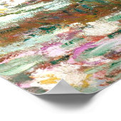 Monet's Brug over een waterpoel Poster (Hoek)