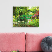 Monet's brug over lelvijver, Monet's tuin Canvas Afdruk (Insitu (Woonkamer))