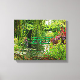 Monet's brug over lelvijver, Monet's tuin Canvas Afdruk