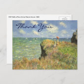 Monet's Cliff Walk in Pourville Briefkaart (Voorkant / Achterkant)