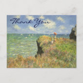 Monet's Cliff Walk in Pourville Briefkaart (Voorkant)