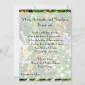 Monet's Garden Flowers Wedding Invitation Kaart (Voorkant)