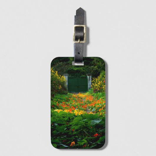 Monet's Garden, Giverny, Frankrijk in het najaar Bagagelabel (Voorkant (verticaal))