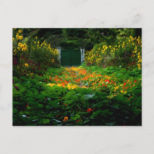 Monet's Garden, Giverny, Frankrijk in het najaar Briefkaart (Voorkant)