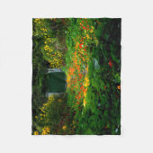 Monet's Garden, Giverny, Frankrijk in het najaar Fleece Deken (Voorkant)