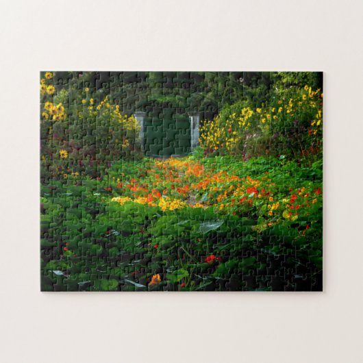 Monet's Garden, Giverny, Frankrijk in het najaar Legpuzzel (Horizontaal)