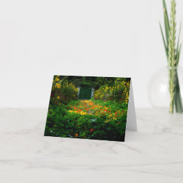 Monet's Garden, Giverny, Frankrijk in het najaar Notitiekaartje