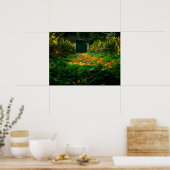 Monet's Garden, Giverny, Frankrijk in het najaar Poster (Keuken)