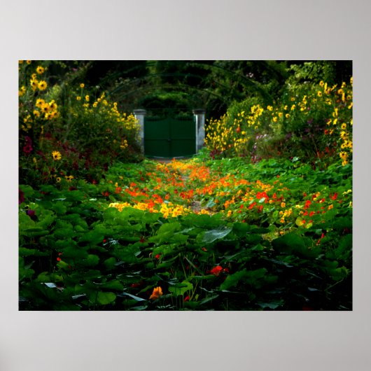Monet's Garden, Giverny, Frankrijk in het najaar Poster (Voorkant)