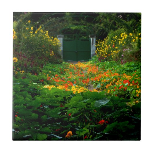 Monet's Garden, Giverny, Frankrijk in het najaar Tegeltje (Voorkant)