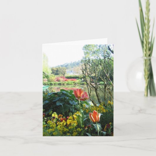 Monet's Gardens and Home Card Kaart (Voorkant)