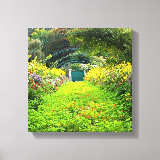 Monet's Grande Allee, Monettuin, Giverny Canvas Afdruk (Voorkant)