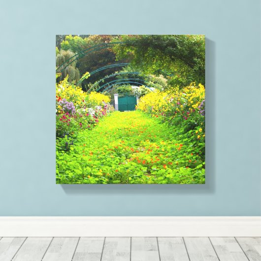 Monet's Grande Allee, Monettuin, Giverny Canvas Afdruk (Insitu (Houten vloer))