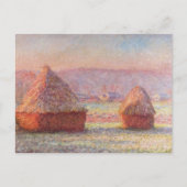 Monet's Haystacks, White Frost, Sunrise Briefkaart (Voorkant)