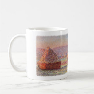 Monet's Haystacks, White Frost, Sunrise Koffiemok