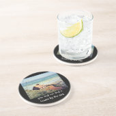 Monet's "House by the Zee"-costers Zandsteen Onderzetter (Zijkant)