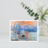 Monet's Impression, Sunrise (1872) Briefkaart (Staand voorkant)