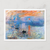 Monet's Impression, Sunrise (1872) Briefkaart (Voorkant)