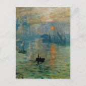 Monet's Impression Sunrise (bodemzweem) - 1872 Briefkaart (Voorkant)