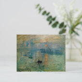 Monet's Impression Sunrise (bodemzweem) - 1872 Briefkaart (Staand voorkant)