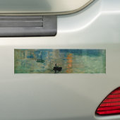 Monet's Impression Sunrise (bodemzweem) - 1872 Bumpersticker (Op auto)